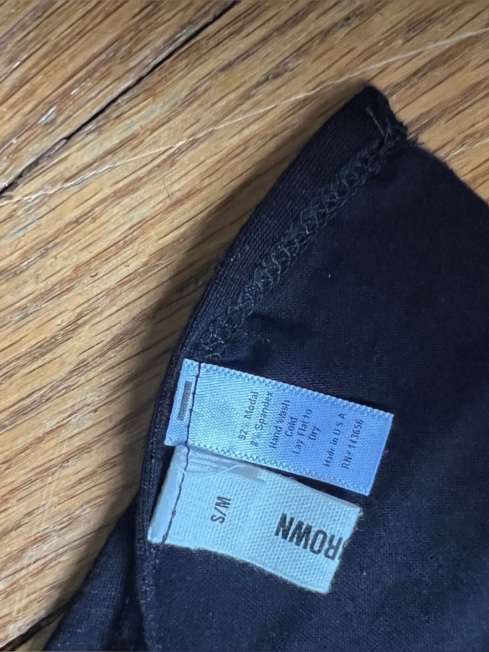 Black Joah Brown Tie Top - Picture 4 of 4
